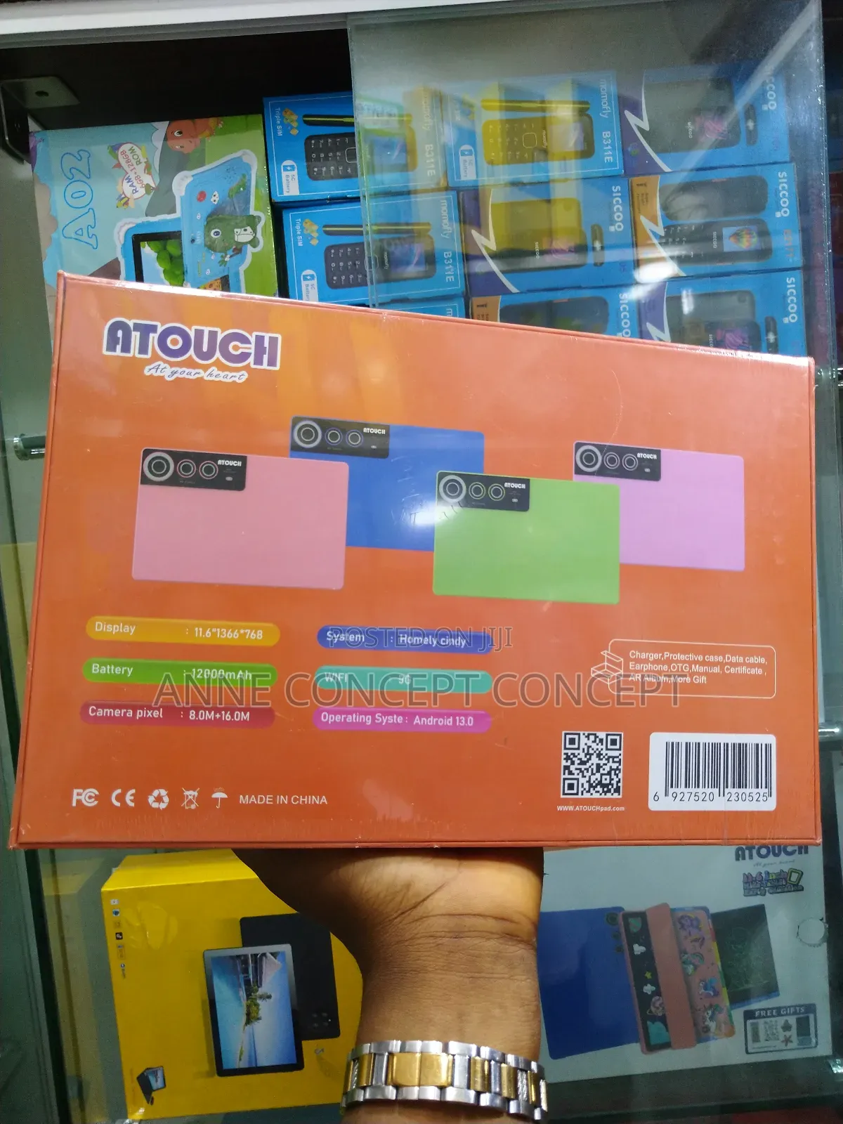 New Atouch KD57 256 GB Black