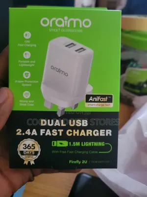 Photo - Oraimo Dual Usb 2.4a Fast Charger for iPhone