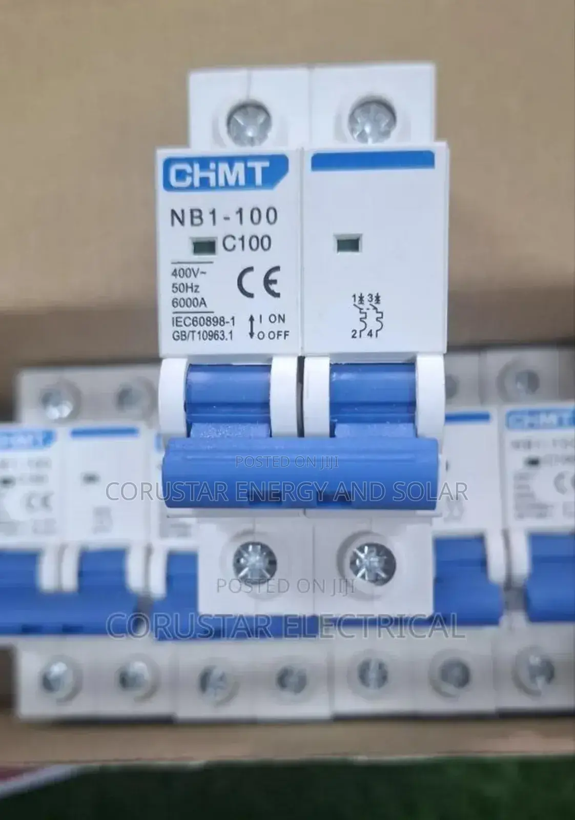 Breaker 100a MCB 2pole AC Chint.