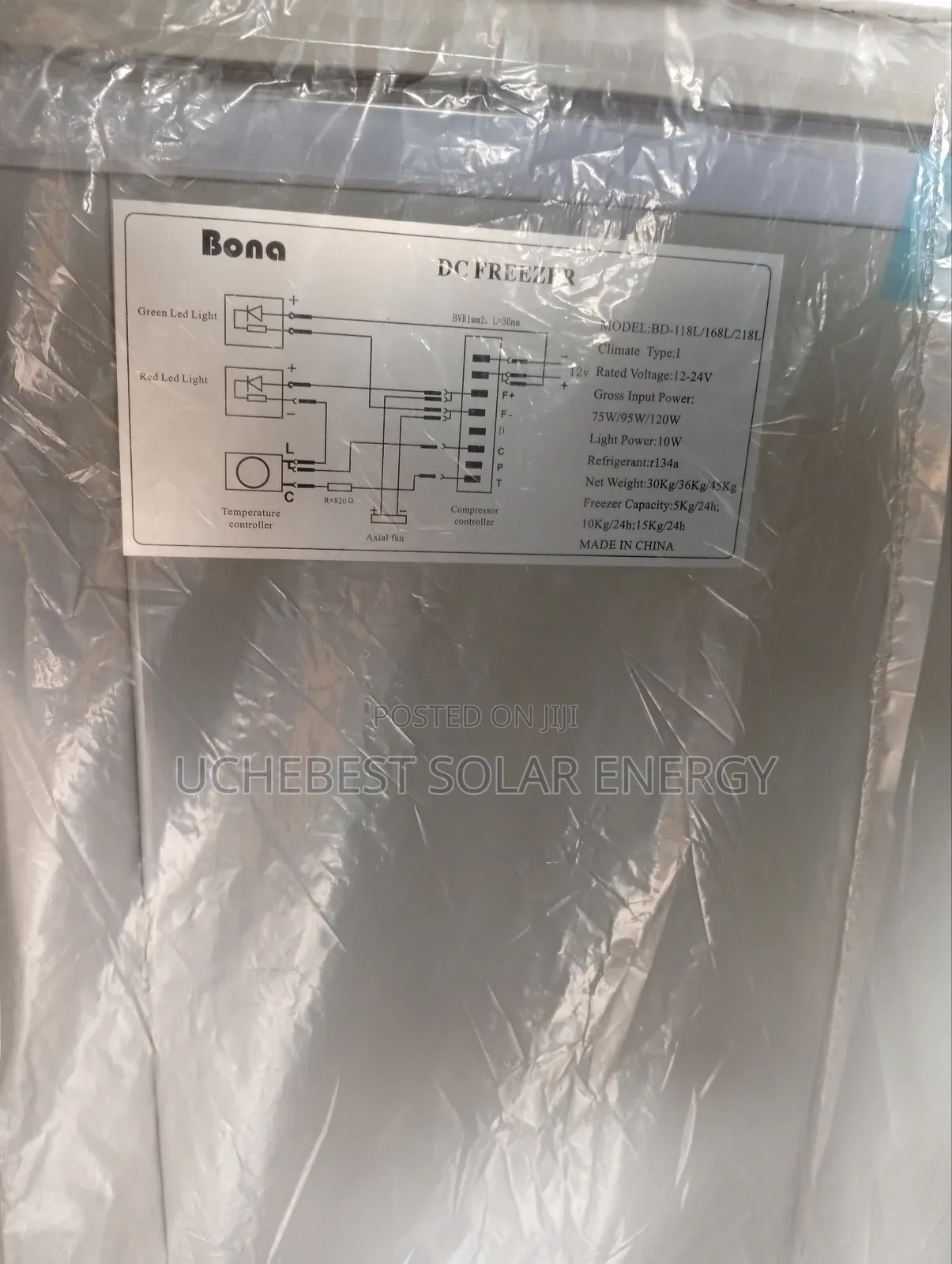 218 Liters Bona Deep Freezer