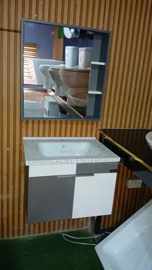 Suspended Cabinet Dinning Basin With Mirror