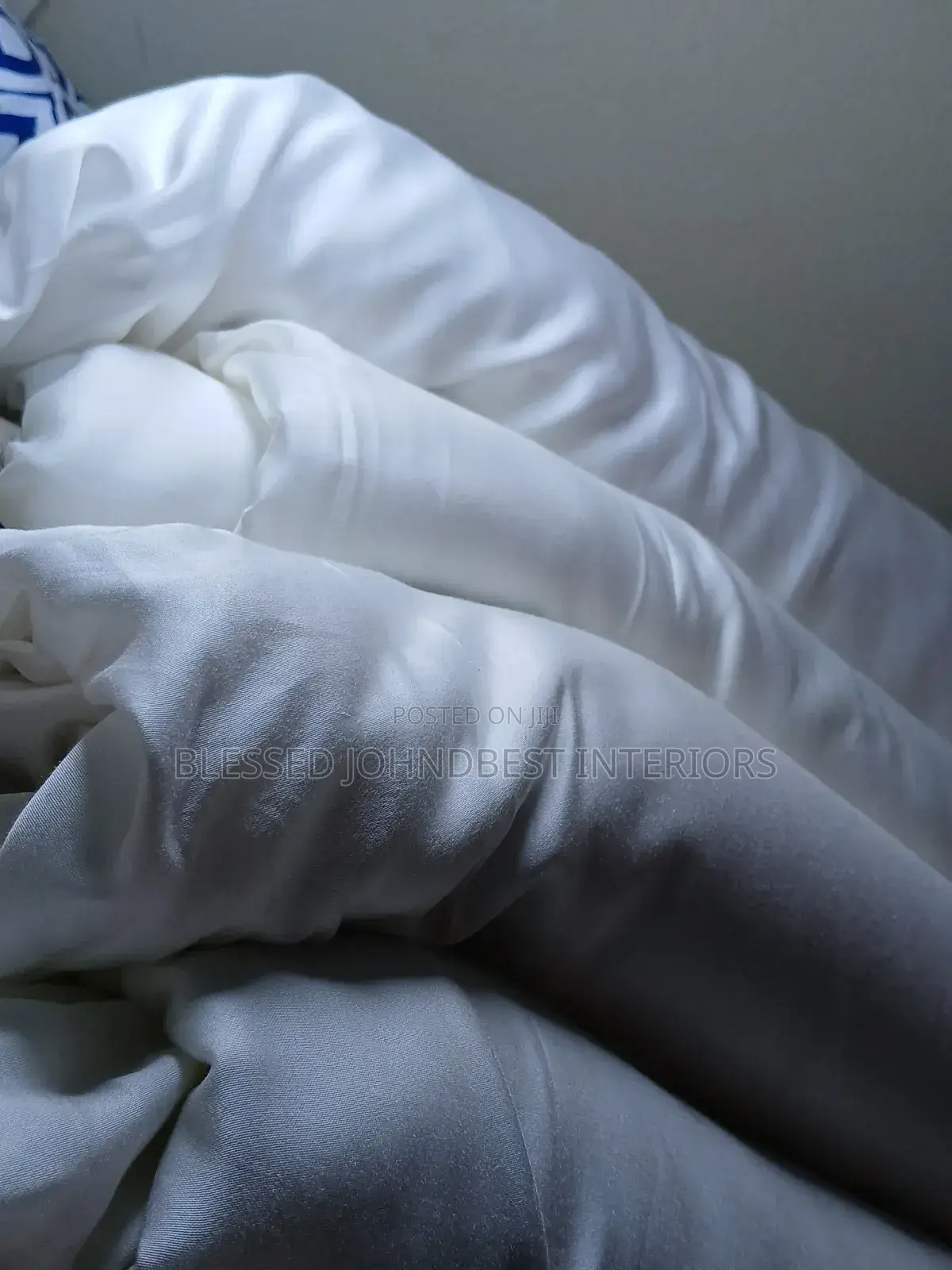 Original Silky White Bedsheet Materials