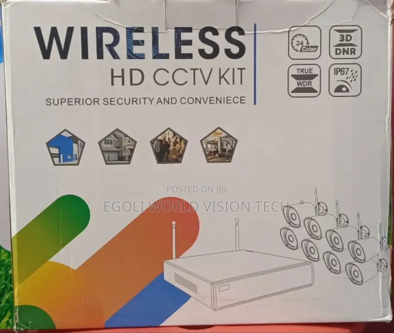 Wireless Hd Cctv Kit 8 Channel