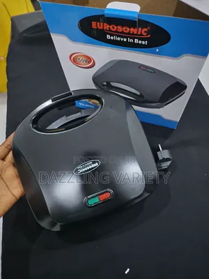 Portable Eurosonic 2-in-1 Toaster/Sandwich Maker for Toast Bread