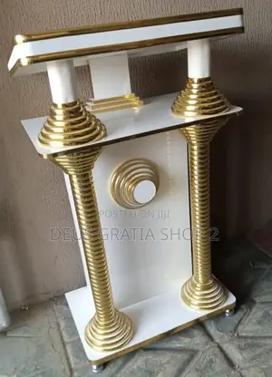 Modern Church Pulpit With Chrome