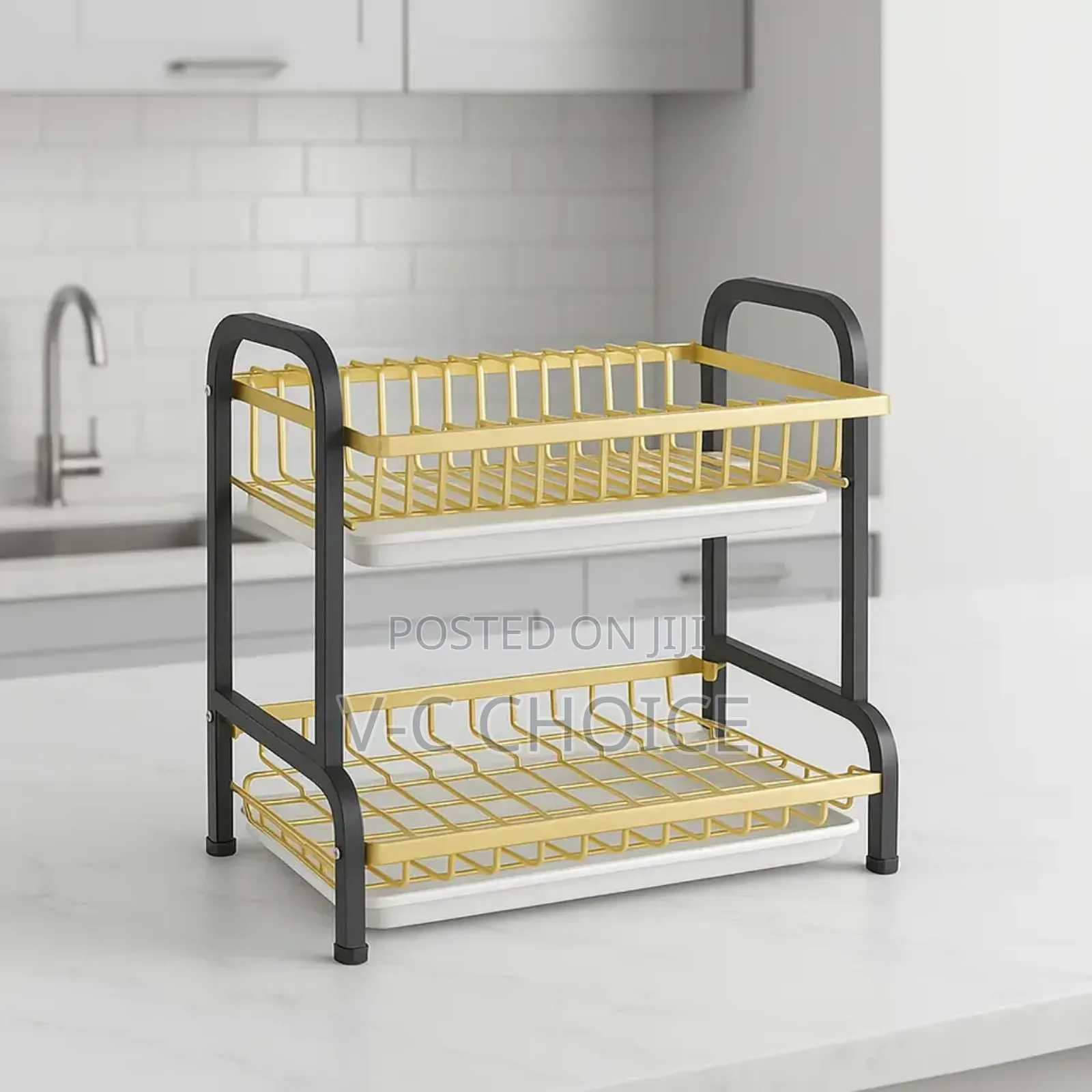 Rust-proof Multi-layer Dish Dryingrack Utensil Holder 2layer