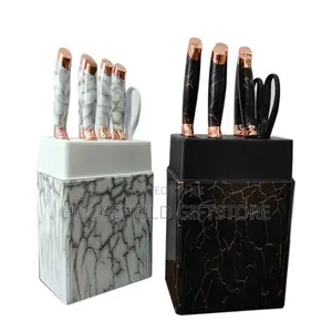 7pcs Marble Design Knife Set