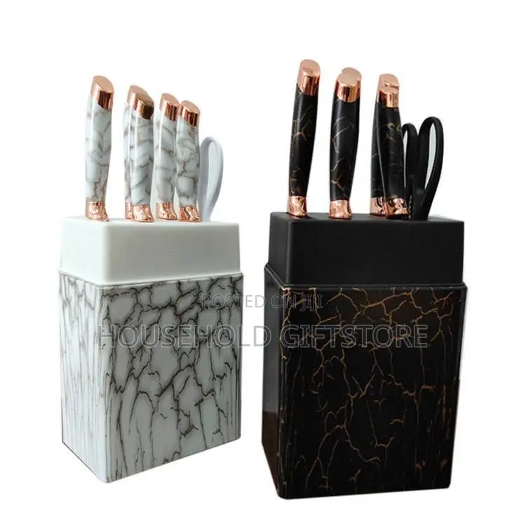 7pcs Marble Design Knife Set