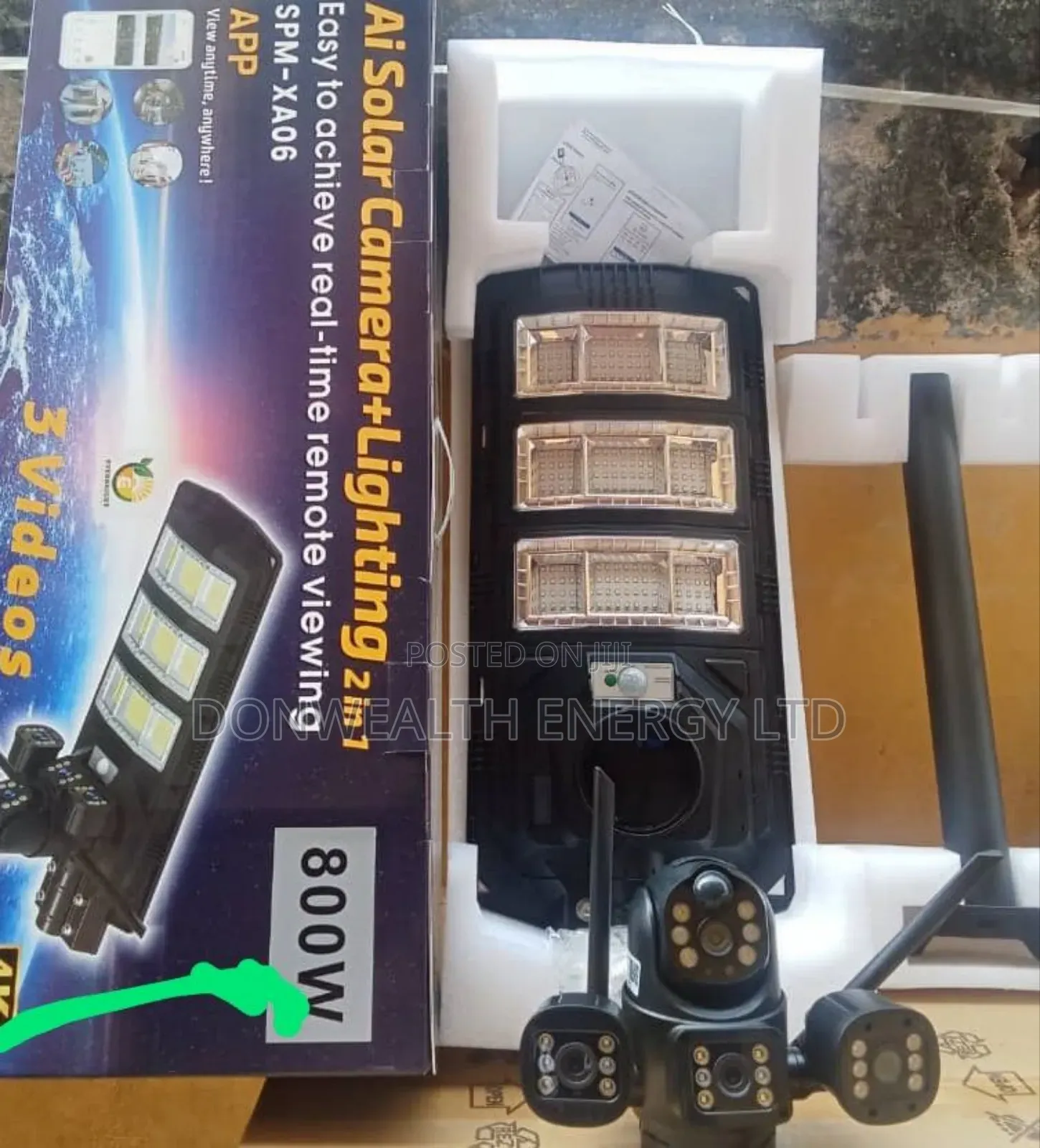 Double Brighter CCTV Solar Camera Light