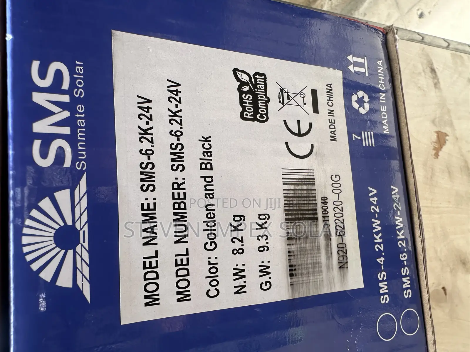 SMS Solar Inverter Hybrid 6.2kva 48v