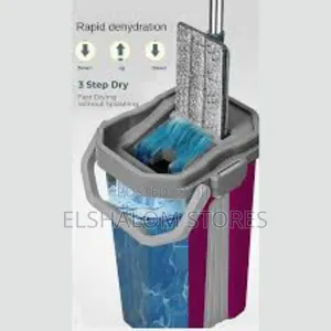 360 2in1 Microfiber Flat Mop With Bucket