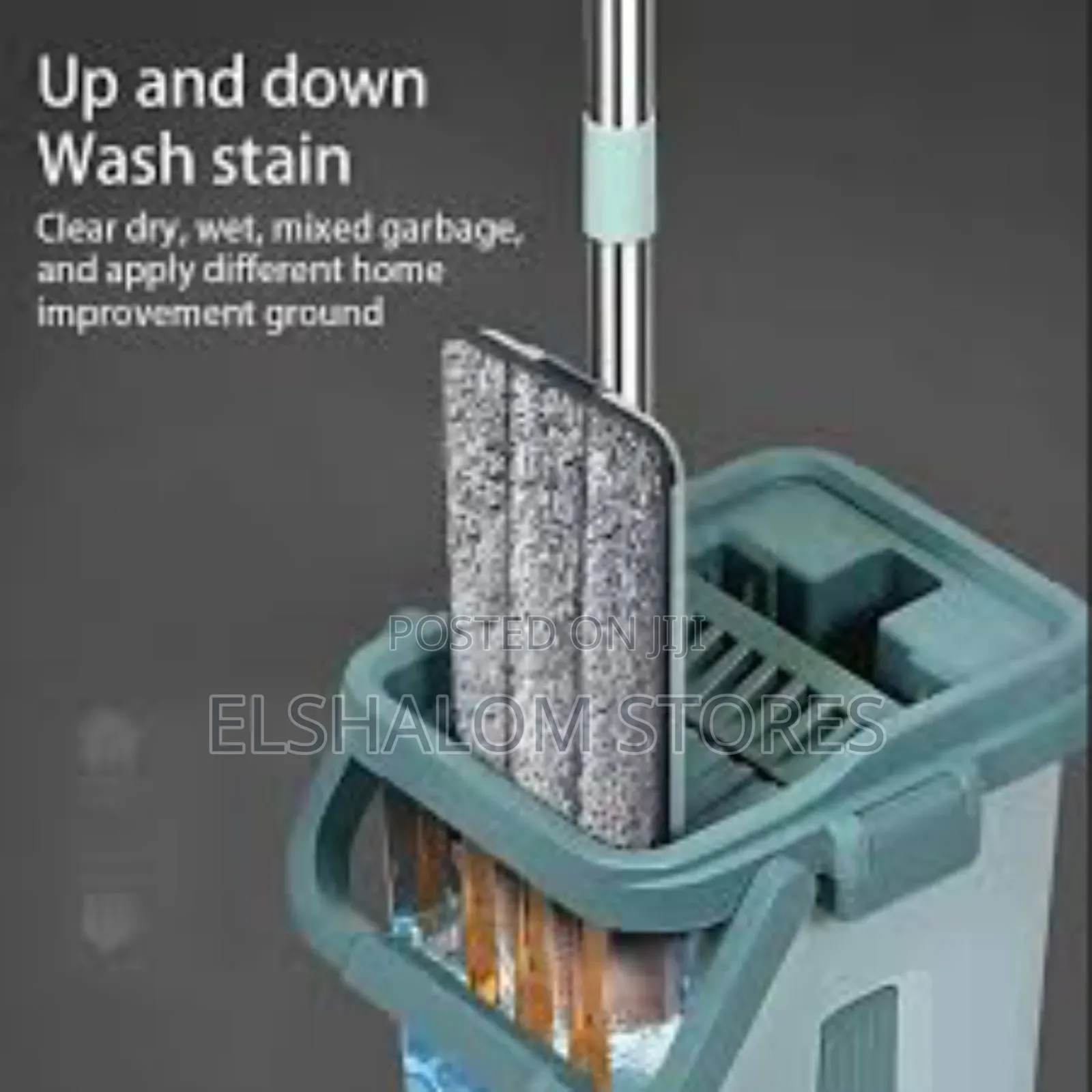 360 2in1 Microfiber Flat Mop With Bucket