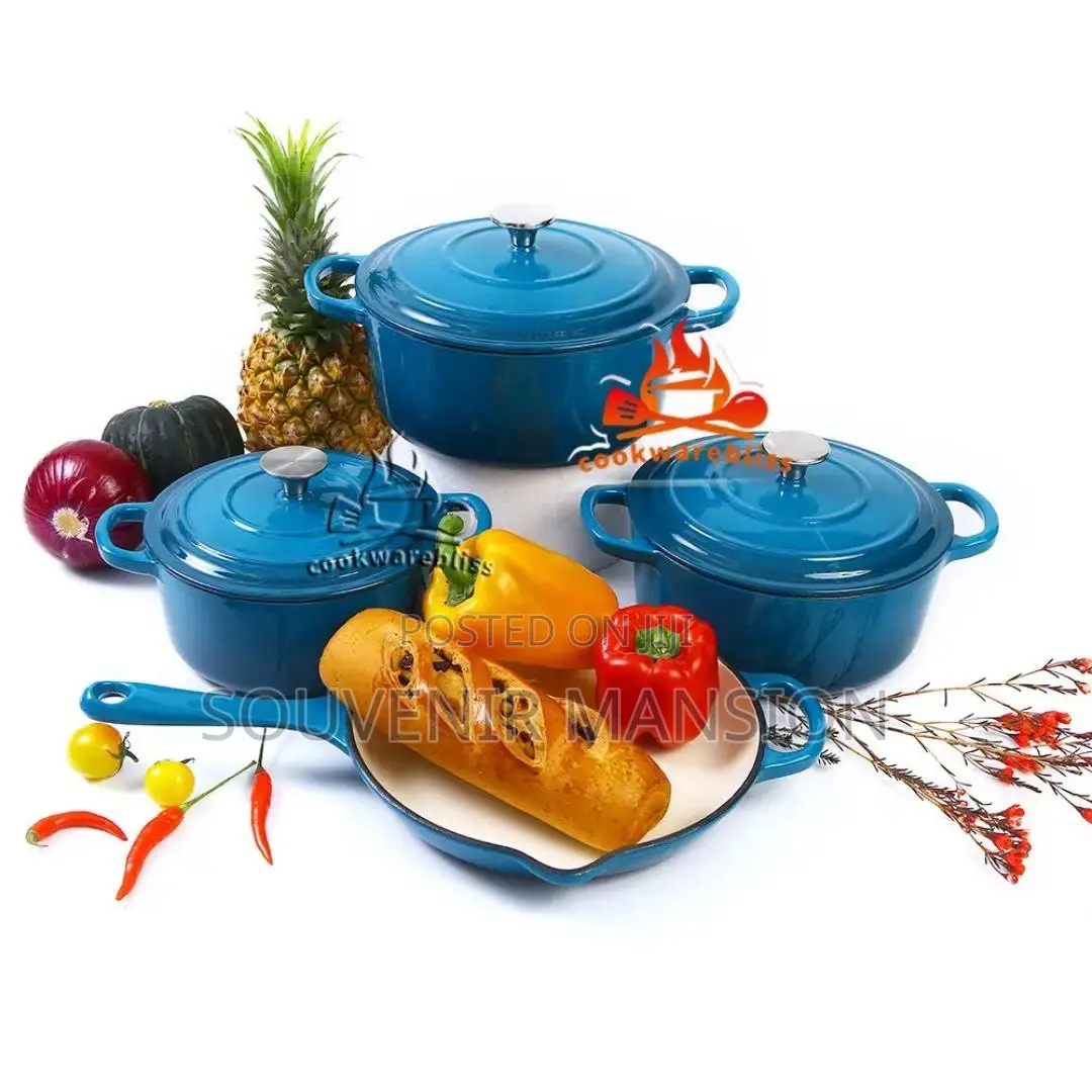4 Pieces Cast Iron Cookware Set