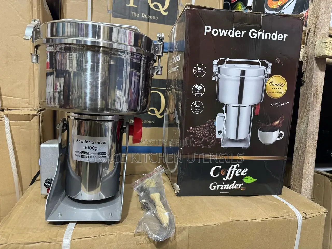 Multifunctional Dry Mill and Grain Grinder - 3000g