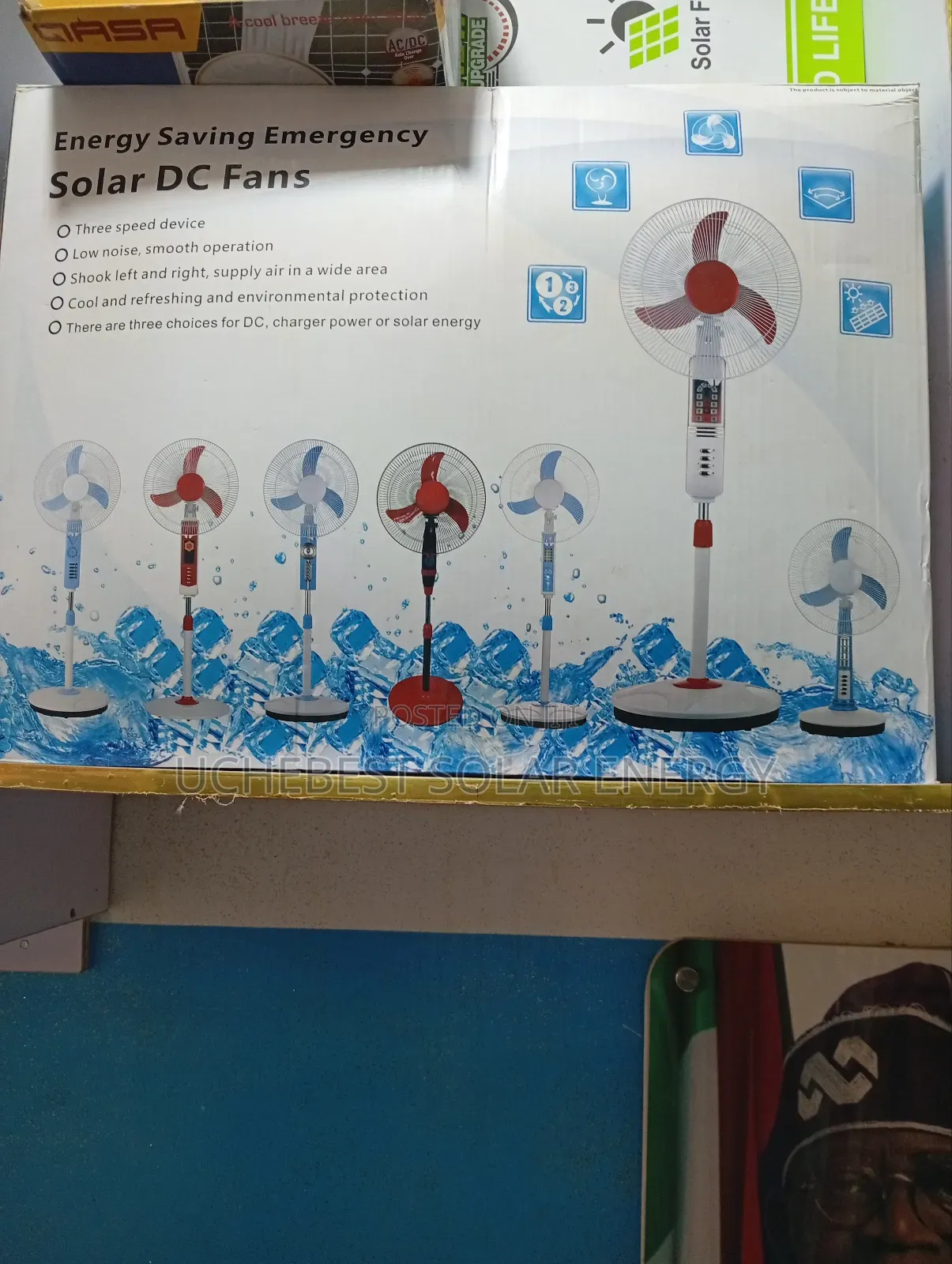 Energy Saving Emergency Dc Solar Fan