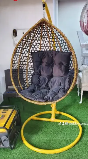 Classic and Cozy Gold Between Swing Chair