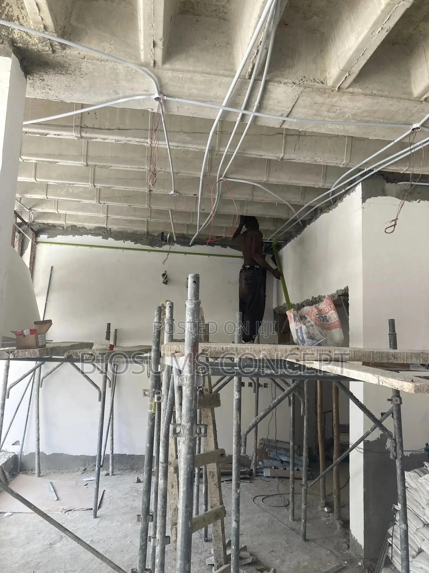 Gypsum and Cement Board Ceiling Installation