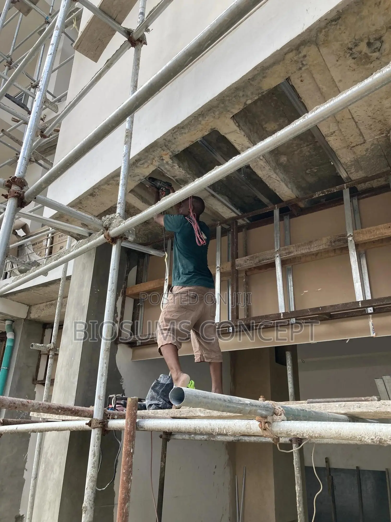 Gypsum and Cement Board Ceiling Installation