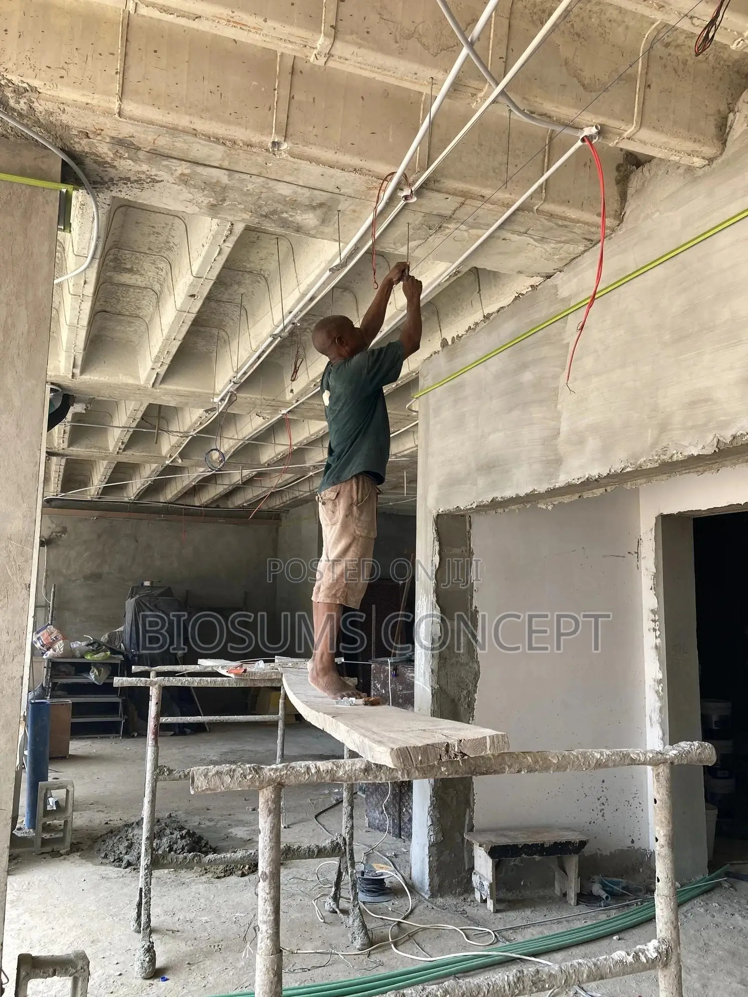 Gypsum and Cement Board Ceiling Installation