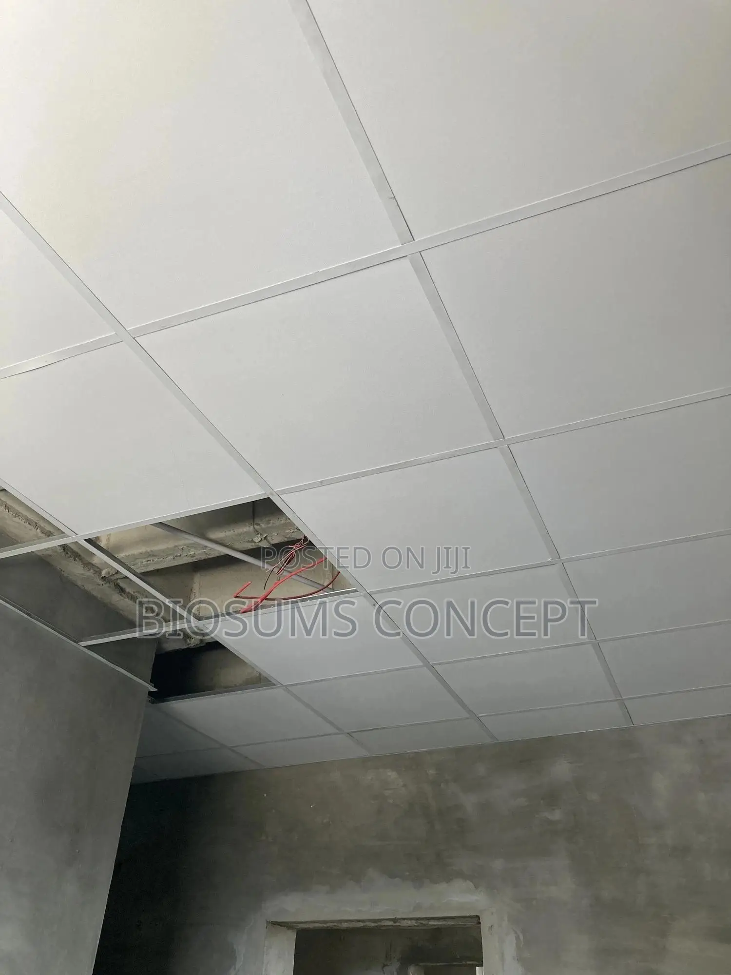 Gypsum and Cement Board Ceiling Installation