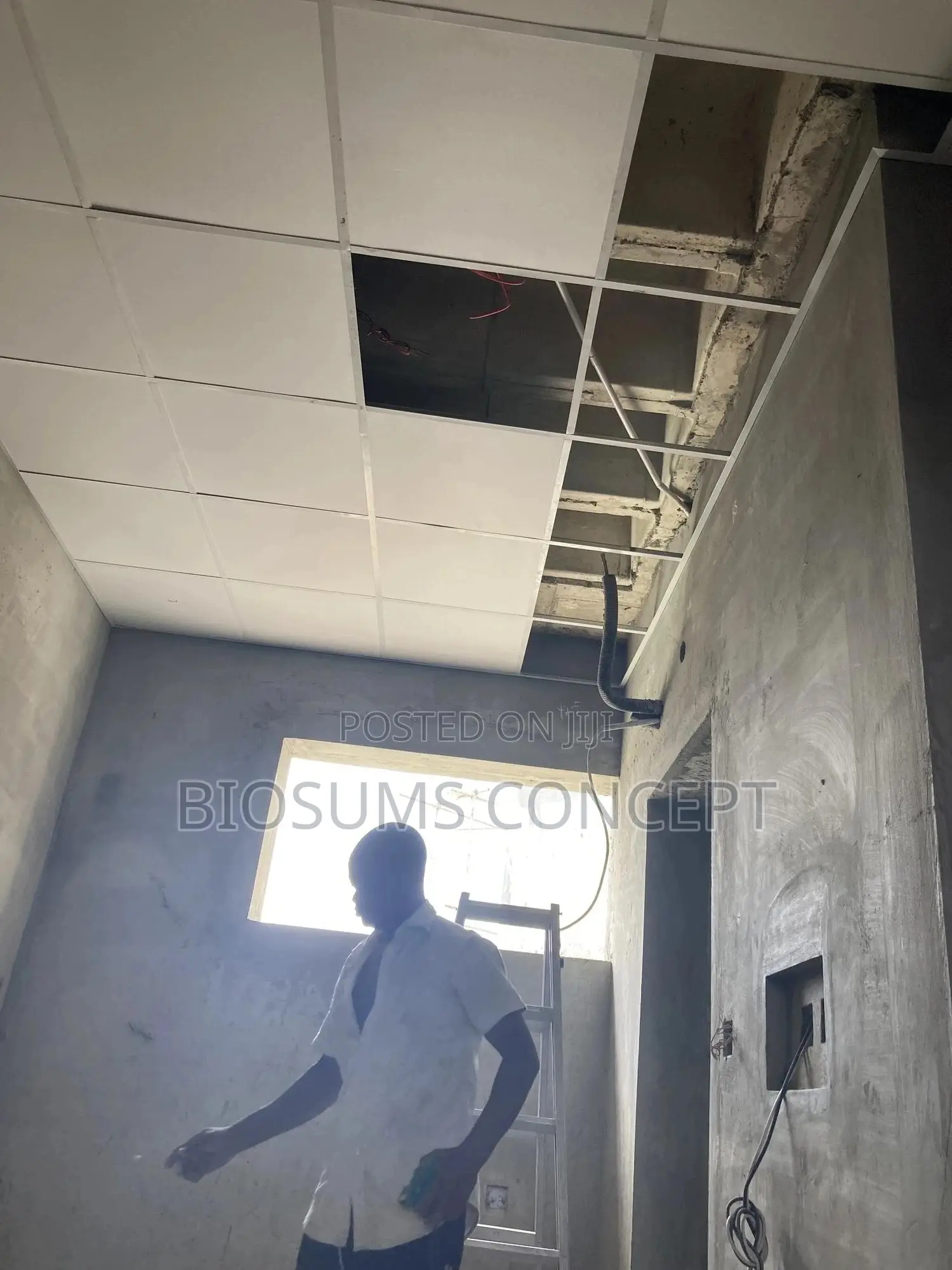 Gypsum and Cement Board Ceiling Installation