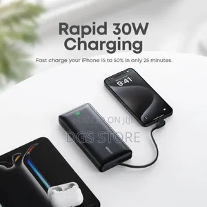 Anker Nano Power Bank 20,000mah 30w Built-in Usb C Cable