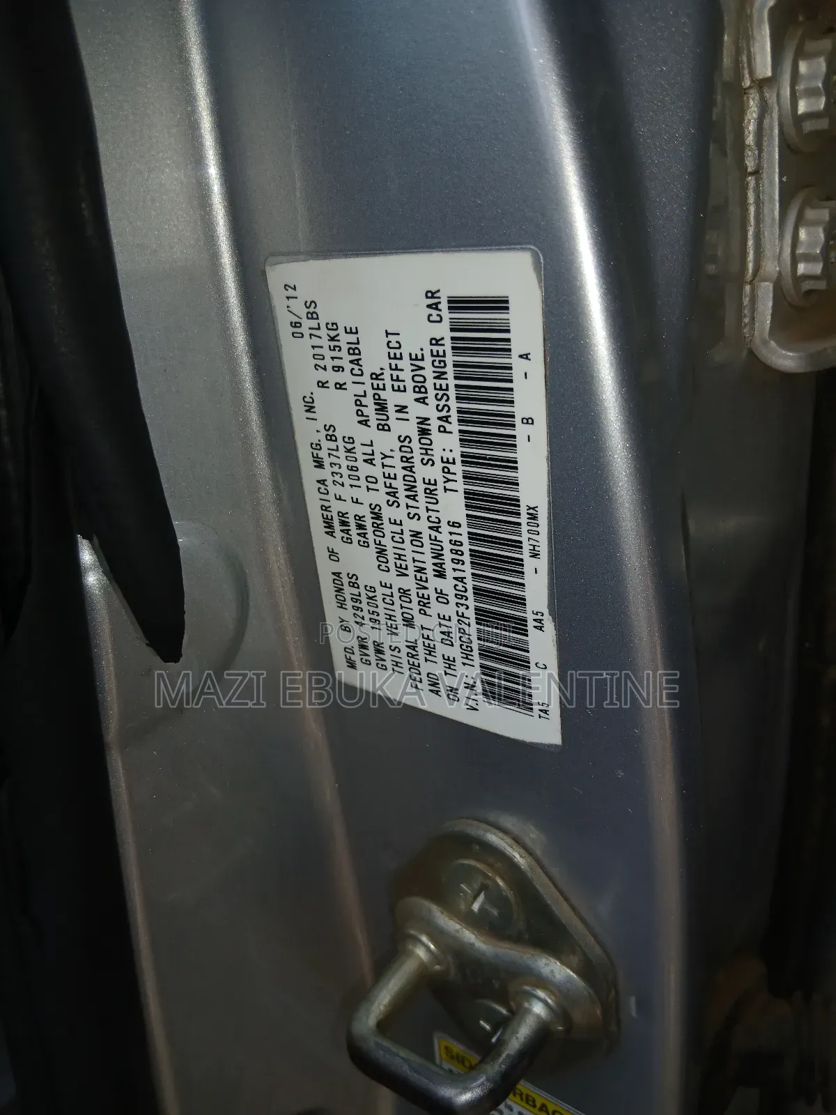 Honda Accord Sedan SE 2012 Silver