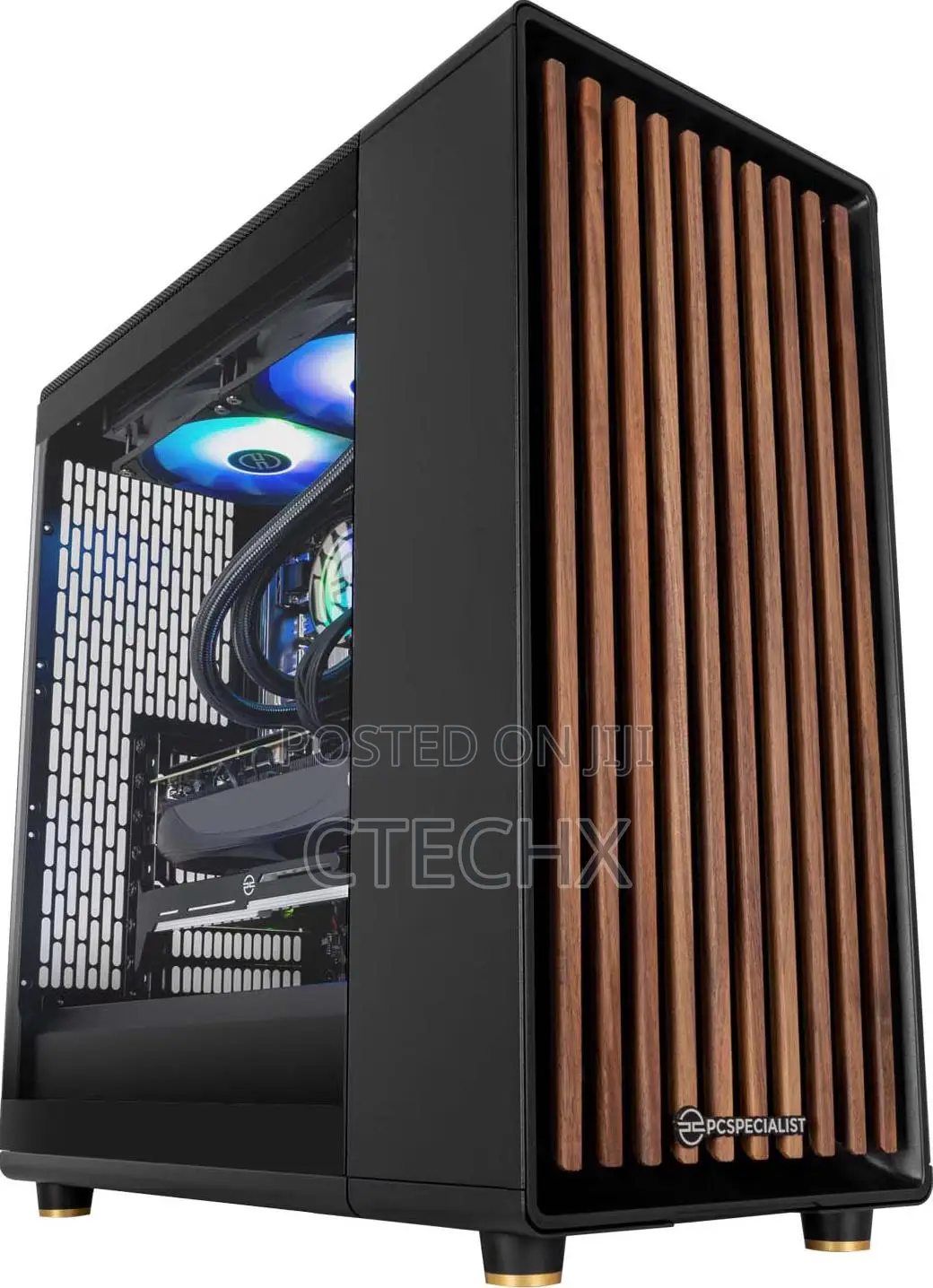 Wjcoolman Atx Gaming Computer Case Solid Wood Panel 7 Fans