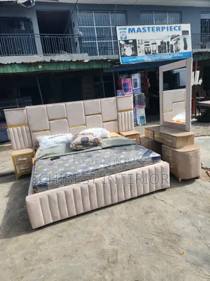 Upholstery Padded Brand New Six by Six Bed.