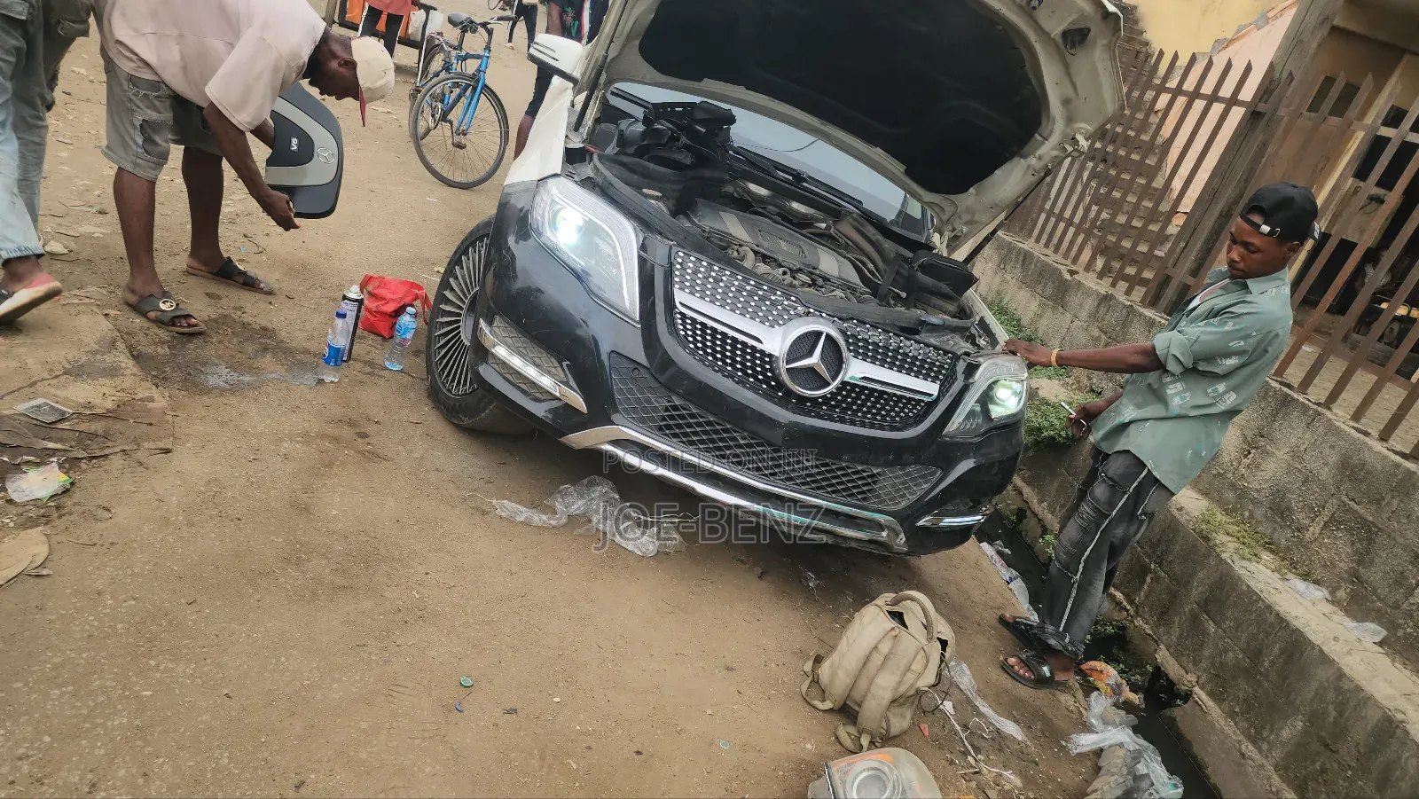Glk350 2013 Complete Front Bumper Replacement