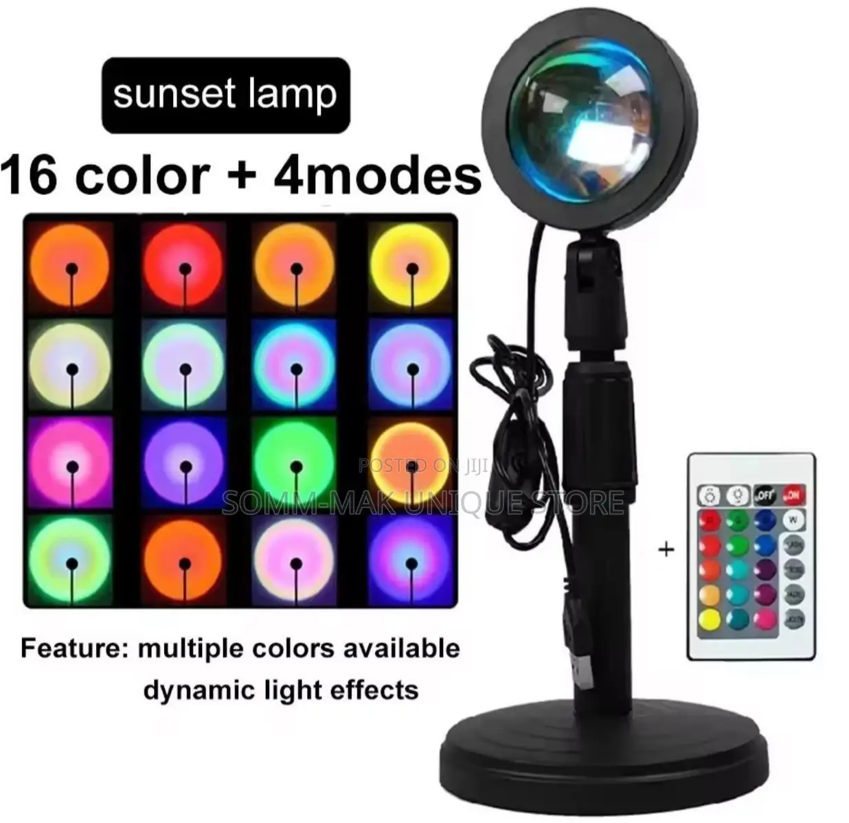Rainbow Glow Sunset Night Projector - Tiktok Wall Display
