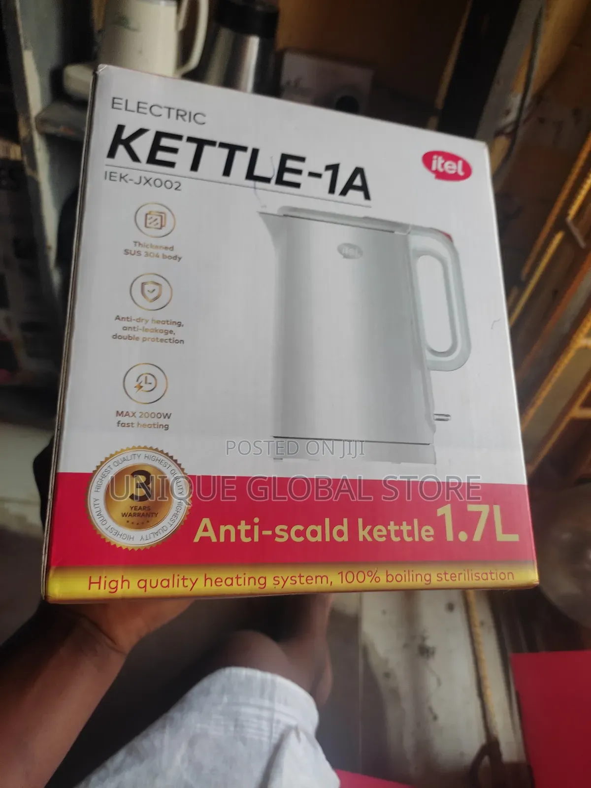 Itel 1.7l Electric Kettle