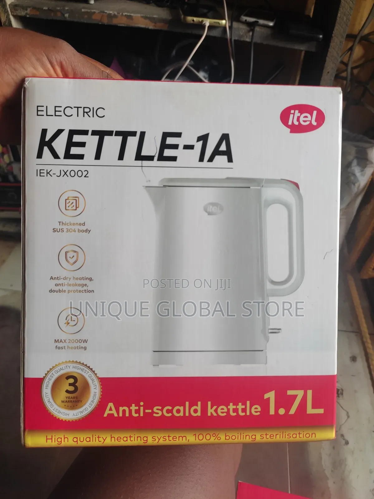 Itel 1.7l Electric Kettle