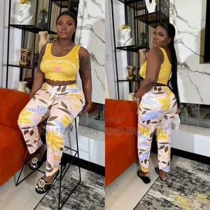 Ladies 2 Piece (Crop and Trouser) Sleepwear