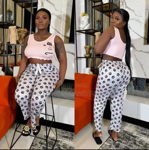 Ladies 2 Piece (Crop and Trouser) Sleepwear