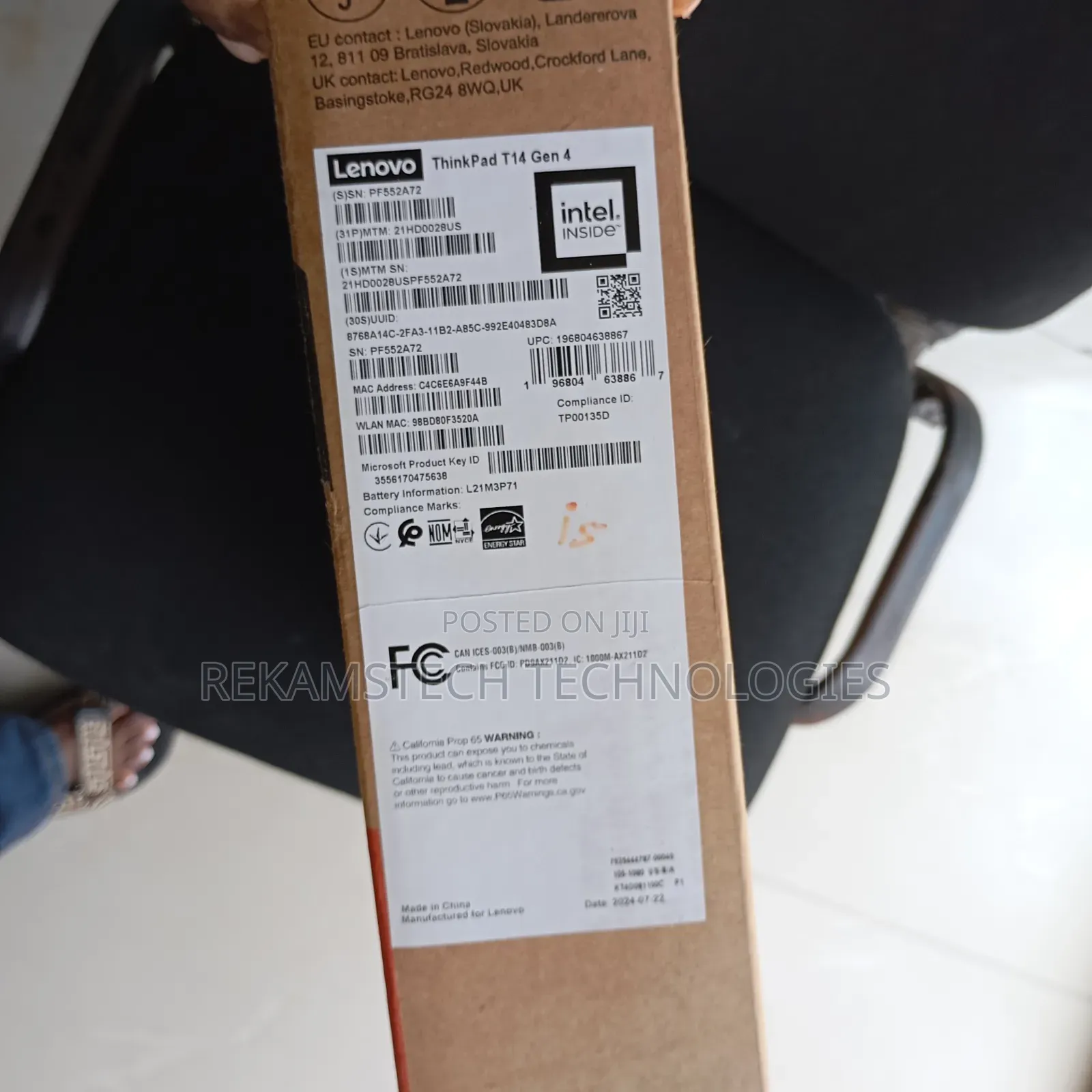 New Laptop Lenovo ThinkPad T14 16GB Intel Core I5 SSD 512GB