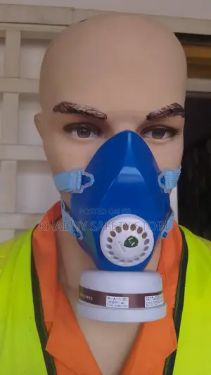 Protective Reusable Half Face Mask(Green And Blue Colou