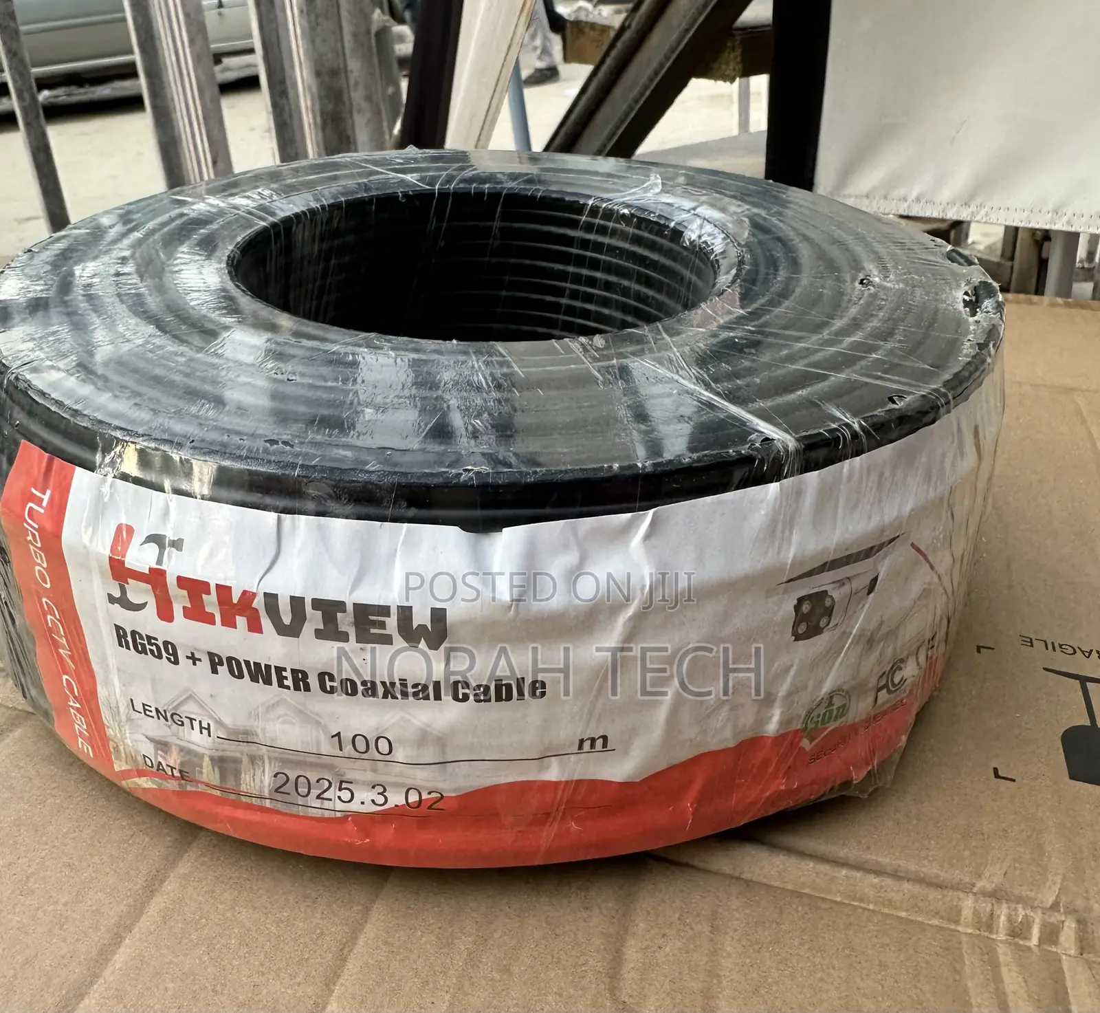 100meter Hikview Rg59+ Power Coaxial Cable