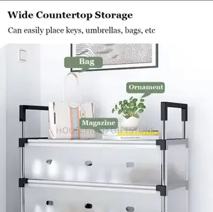 7 Layers Covered Dustproof Shoe Rack