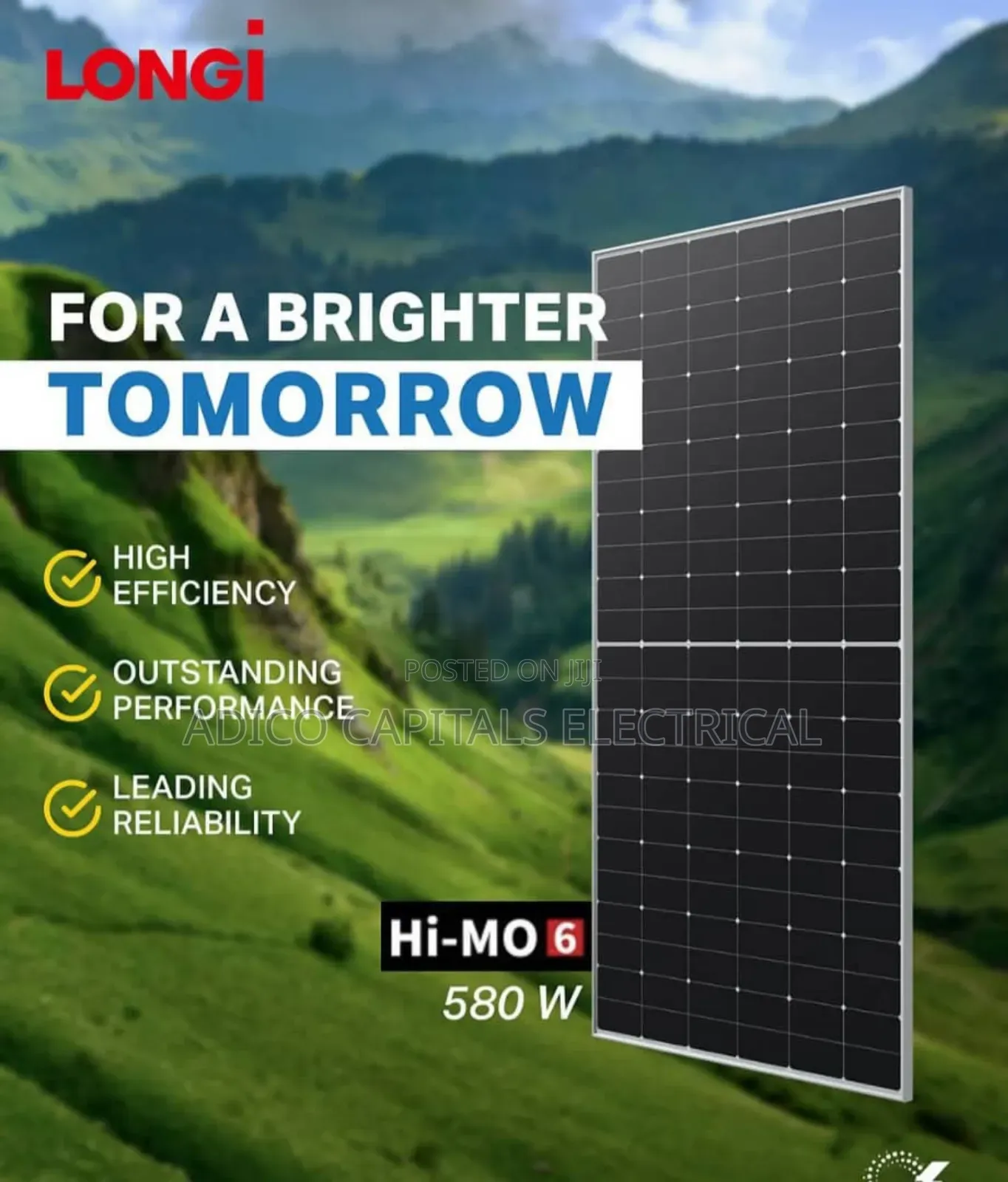 Longi Solar Panels(580w)