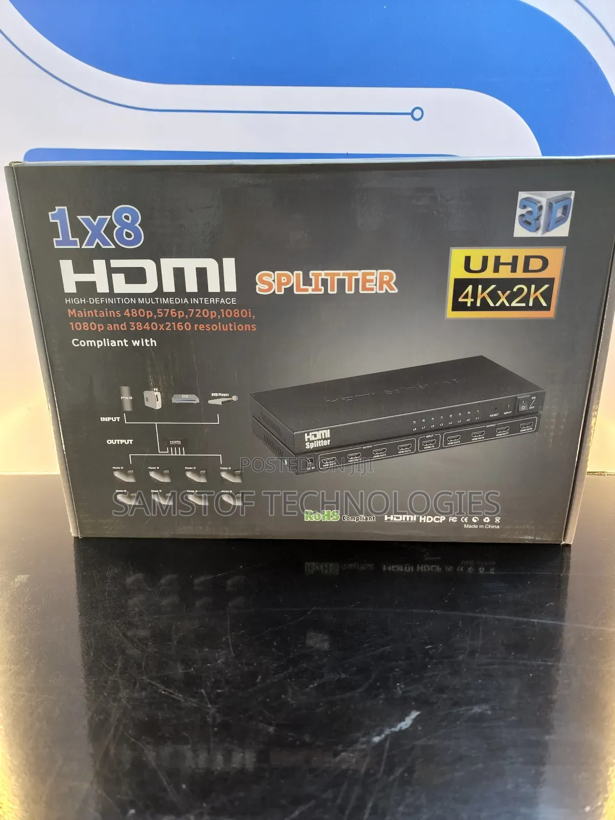 1 X 8 Hdmi Splitter