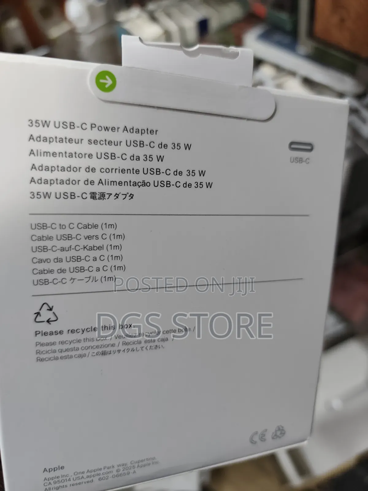 Apple iPhone 16 Pro Max 35w Usb C Power Adapter Usb C to C
