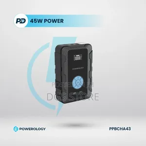 Powerology 20,000mah Power Bank Jump Start Air Compressor