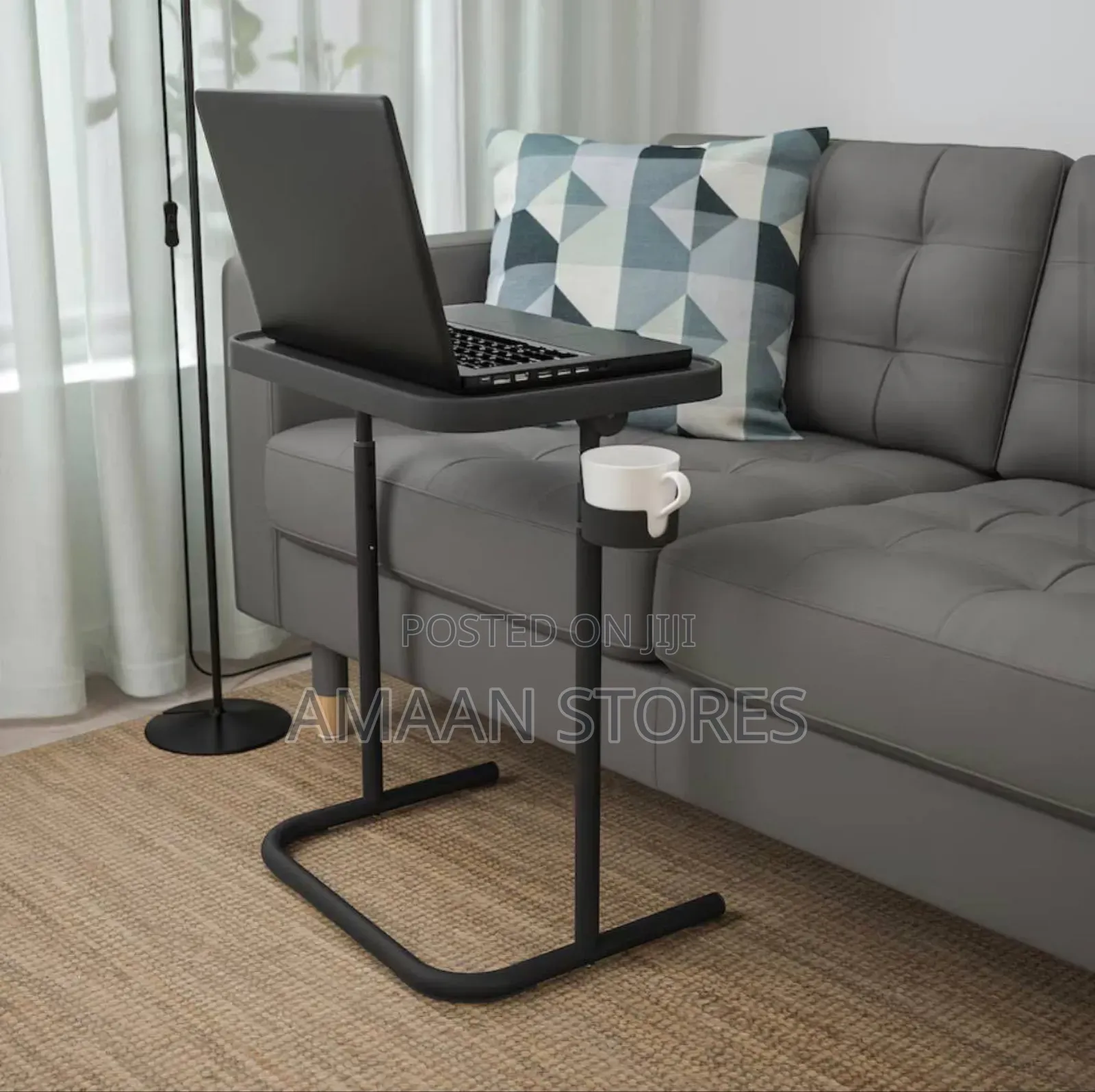Adjustable Laptop Table With Cup Holder