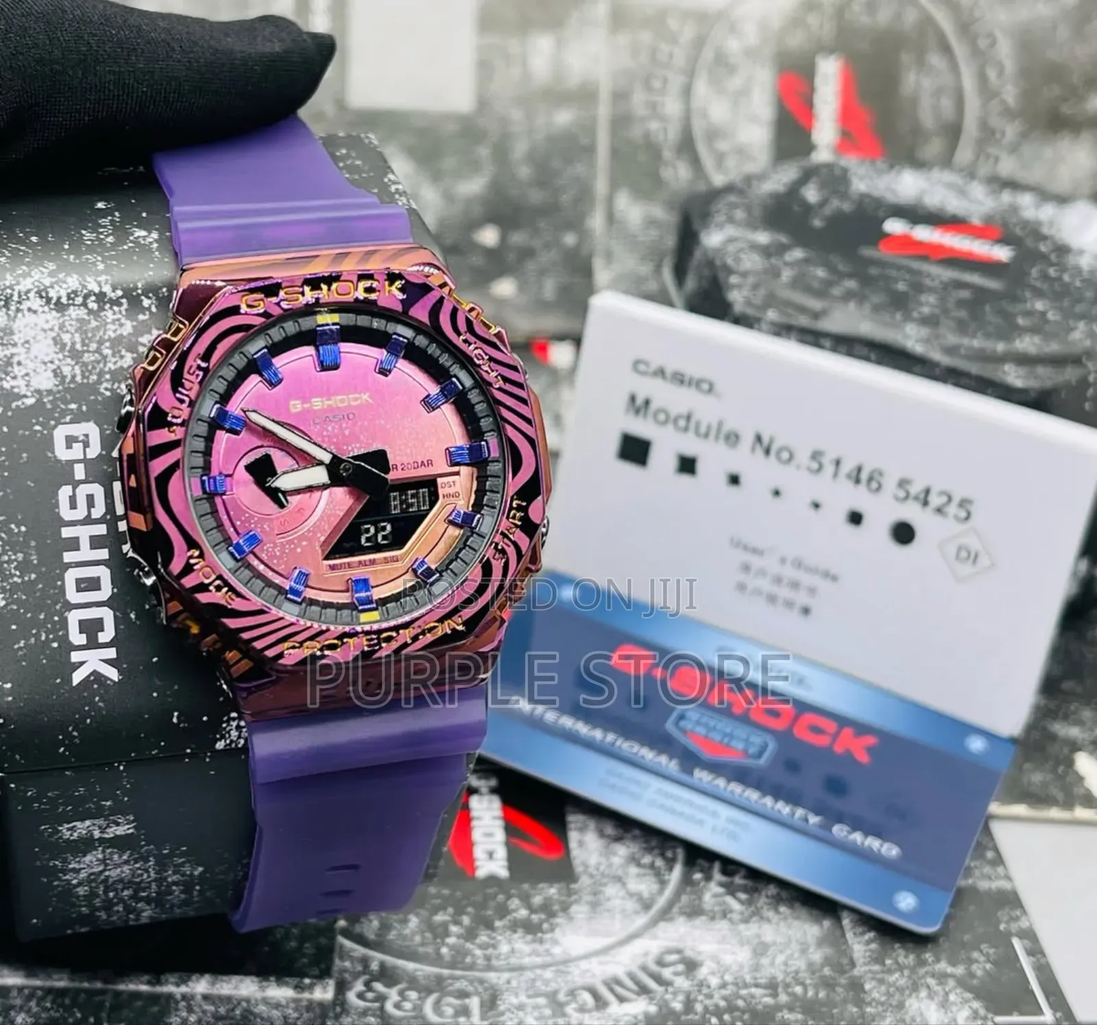 Gshock Quality Rubber Strap Watch Full Package