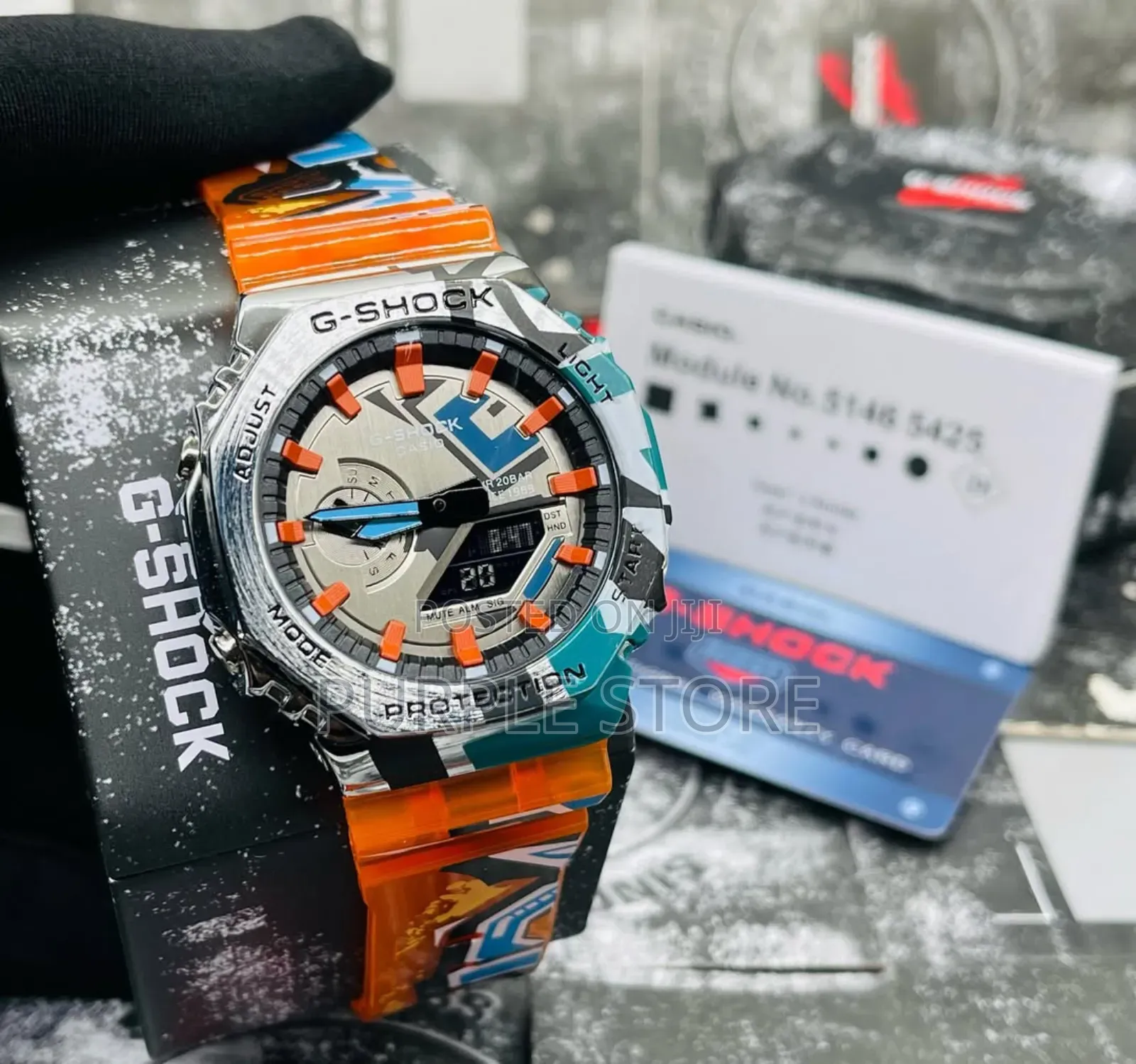 Gshock Quality Rubber Strap Watch Full Package
