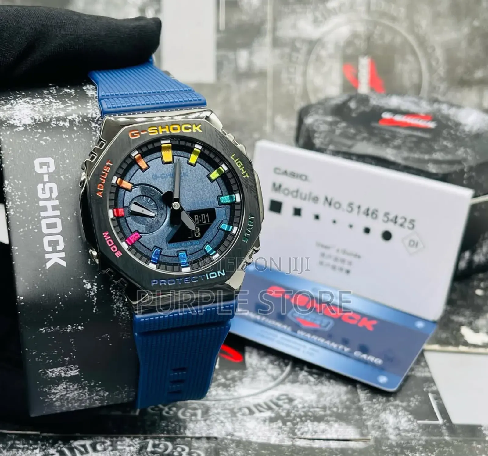 Gshock Quality Rubber Strap Watch Full Package