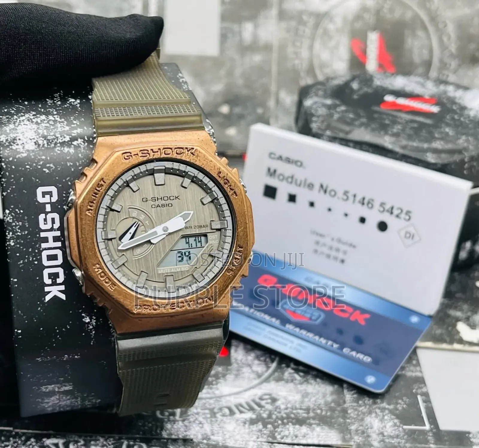 Gshock Quality Rubber Strap Watch Full Package