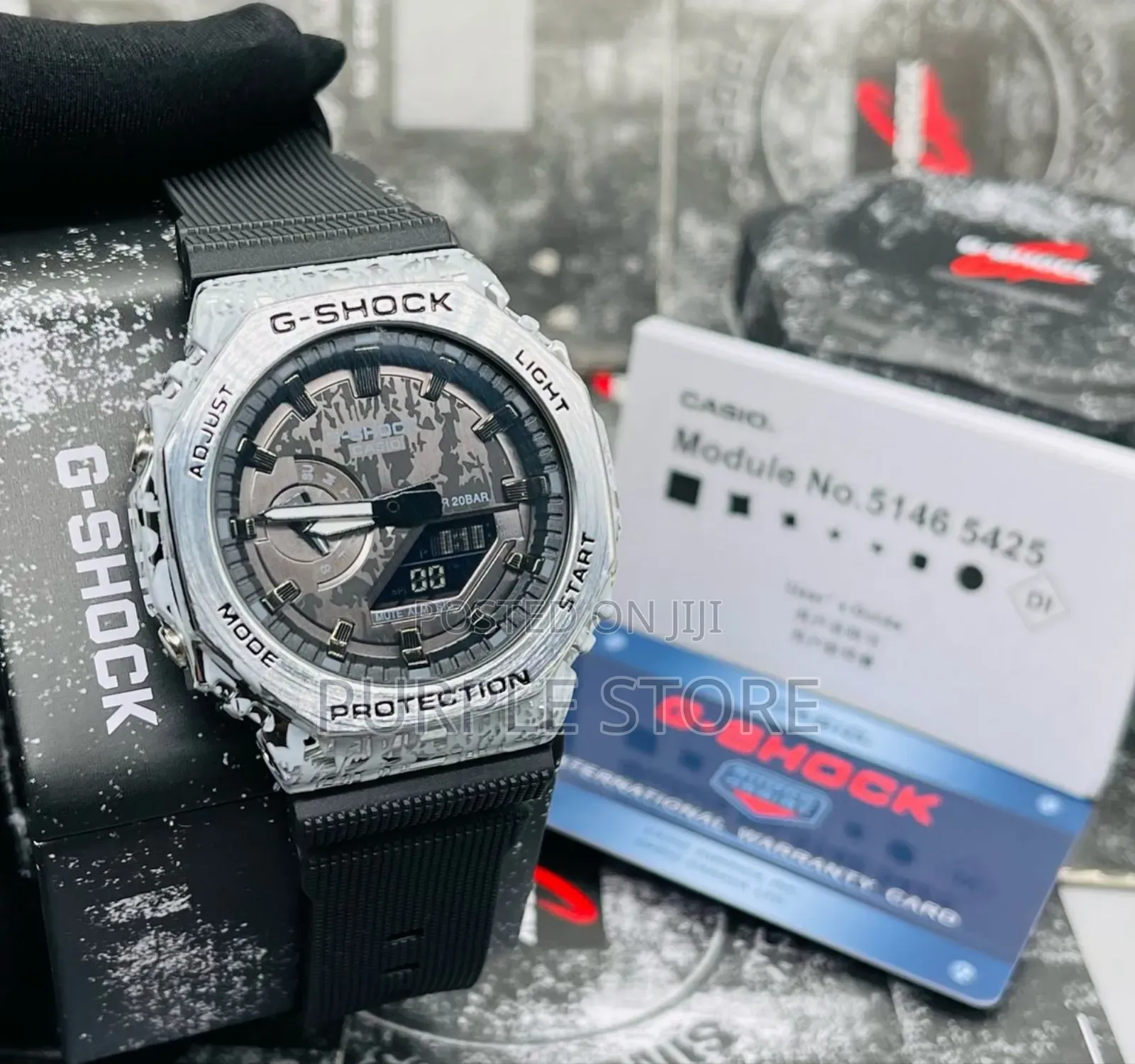 Gshock Quality Rubber Strap Watch Full Package