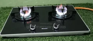 Rinnai Gas Cooker Flat Table Top 2 Burner Glass